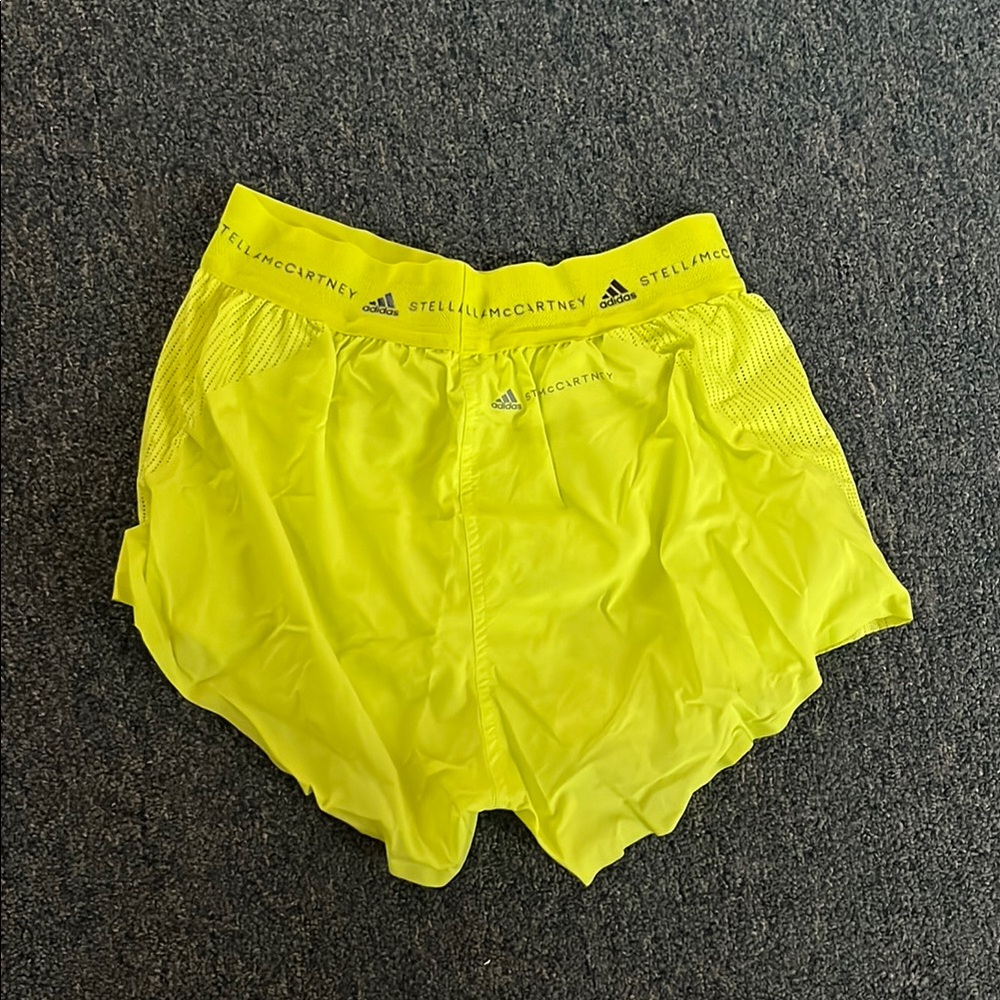 Adidas by Stella McCartney women's Yellow Shorts - Picture 4 of 5